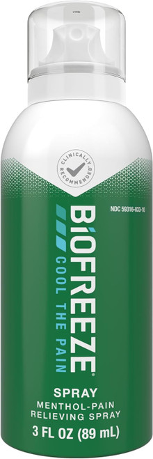 Biofreeze Menthol Pain Relieving Spray 3 Fl oz