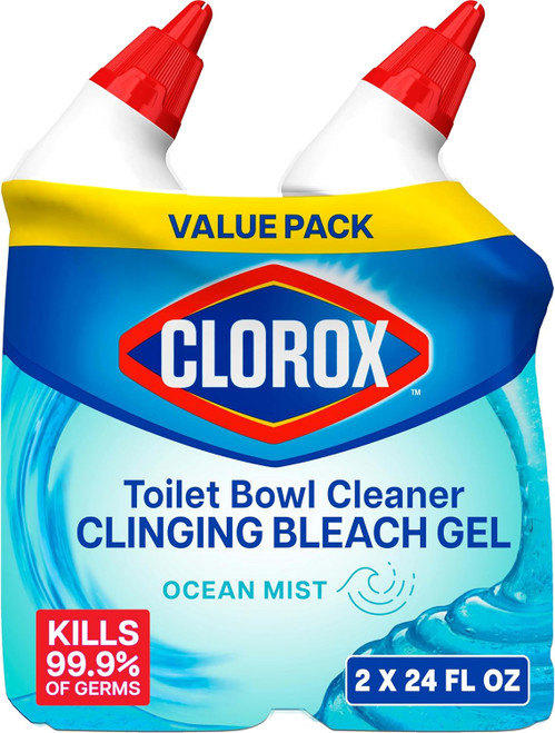 Clorox  Cleaner Clinging Bleach Gel, 24oz Twin pack