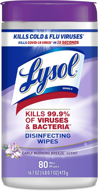 Lysol Disinfectant Wipes, Morning Breeze, 80count