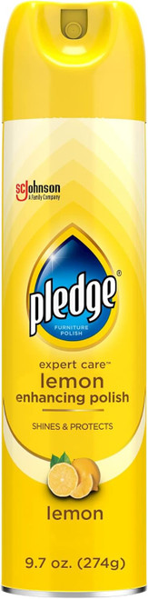 Pledge Enhancing Polish Spray Lemon, 9.7oz
