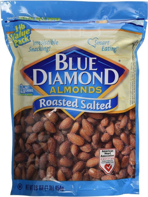 Blue Diamond Almonds, Roasted Salted, 16oz