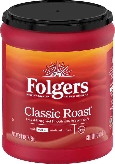 Folgers Classic Roast, 9.6oz