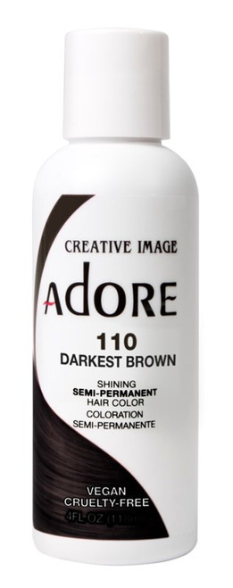 Adore Semi-Permanent Haircolor #110 Darkest Brown 4Oz