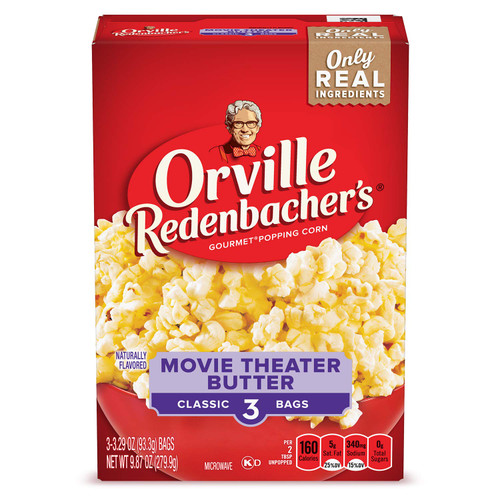 Orville Redenbacher’s Popcorn, Butter Flavor, 3count