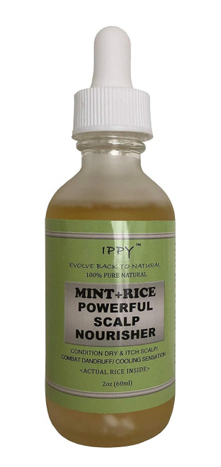 IPPY BEAUTY MINT+RICE POWERFUL SCALP NOURISHER, 2 oz