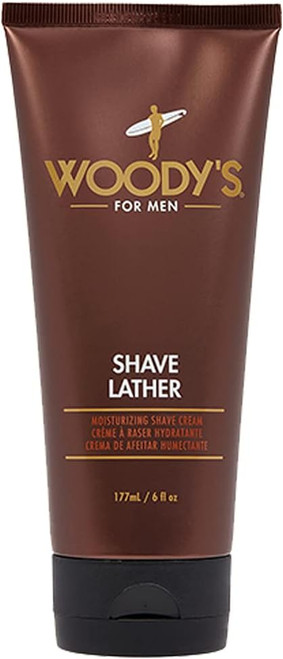 Woody's Woodys Shave Lather Cream Cream Men, 6 oz
