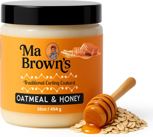 Ma Browns Oatmeal and Honey Curling Custard, 16 oz