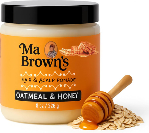 Ma Browns Hair and Scalp Pomade with Oatmeal & Honey, 8 oz