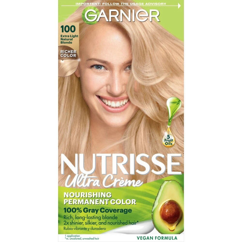 Garnier Nutrisse Hair Color, 100 Extra Light Natural Blonde