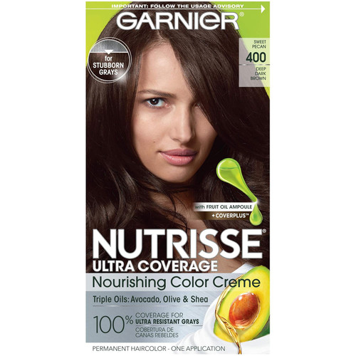 Garnier Nutrisse Hair Color, 400 Deep Dark Brown
