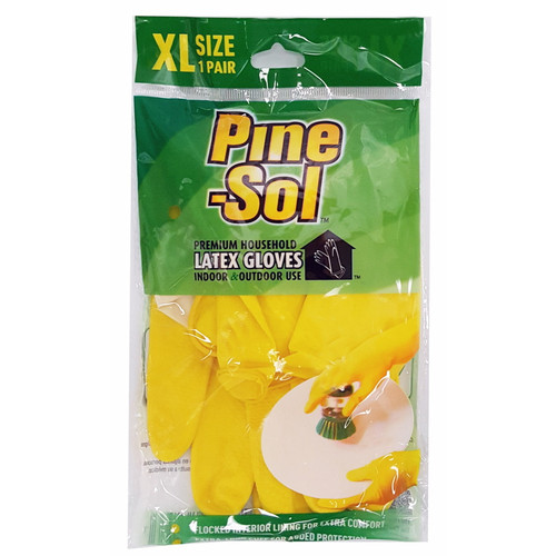 Pine-Sol Premium Latex Gloves XL, 1pair