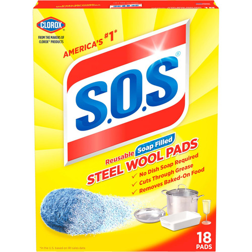S.O.S Steel Wool Soap Pads, 18count