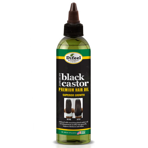 Difeel Blend Jamaican Black Castor Hair Oil, 8 oz