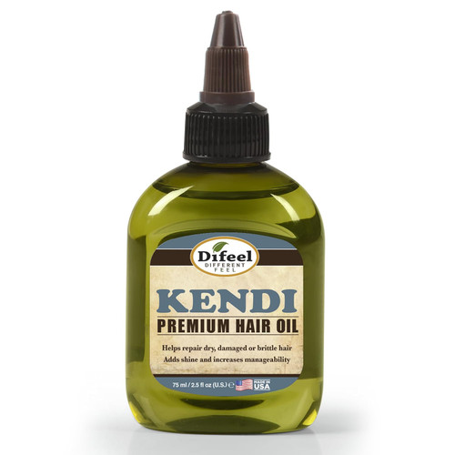 Difeel Premium Natural Hair Oil Kendi Oil for Damaged Hair, 2.5 OZ