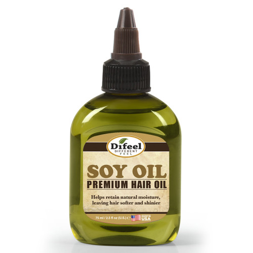 Difeel Premium Natural Hair Oil Soy Oil, 2.5 oz