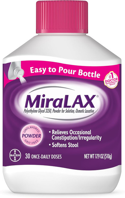 MiraLAX Laxative Powder, 17.9oz