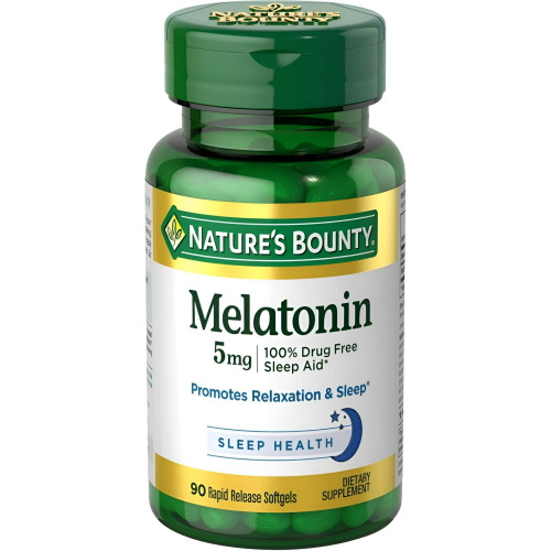 Nature's Bounty Melatonin Softgels, 90count