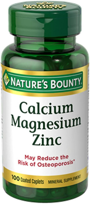 Nature's Bounty Calcium Magnesium Zinc, 100count