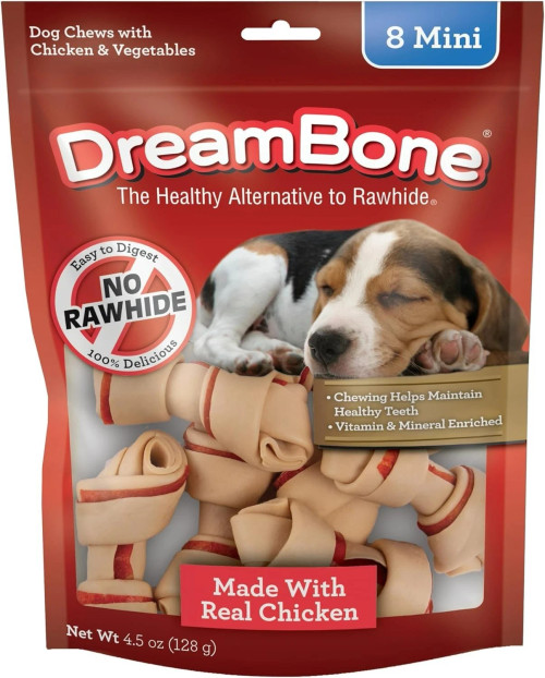 DreamBone Mini Chews Chicken and Vegetables, 8count