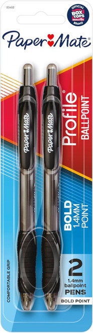 Paper Mate Profile Ballpoint Black, 2count