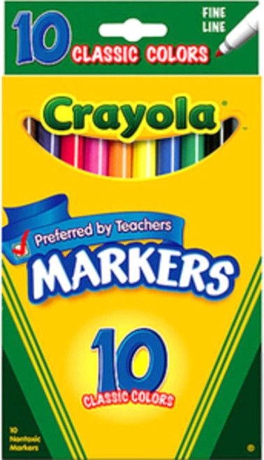 Crayola Classic Colors Fine Line, 10count