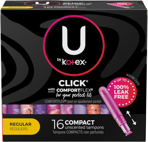 Kotex Click Regular Tampons, 16count