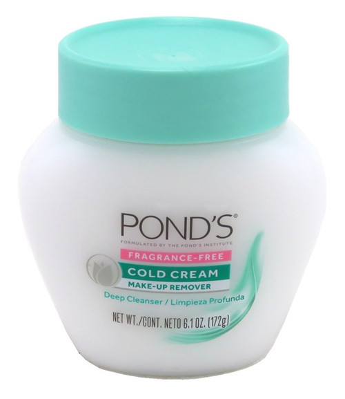 Ponds Cold Cream Make-Up Remover Fragrance-Free 6.1Oz