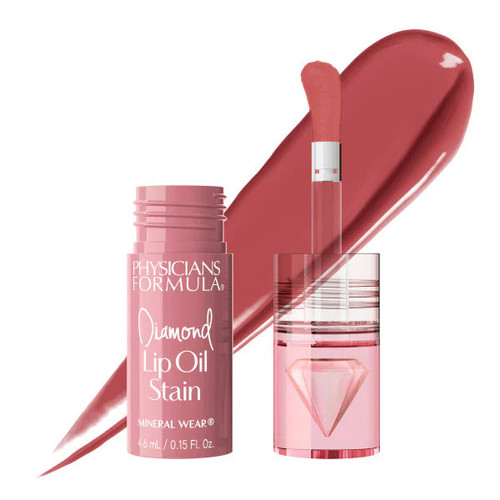 PHYSICIANS FORMULA Mineral Wear Diamond Lip Oil Stain Radiant Rose