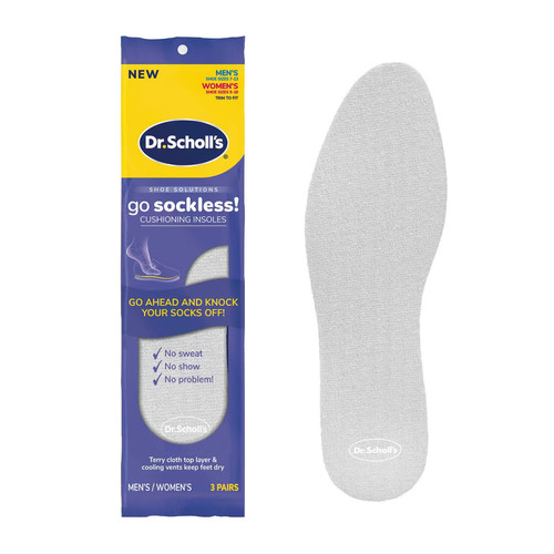Dr. Scholl's Sockless Comfort Shoe Insoles, 3count