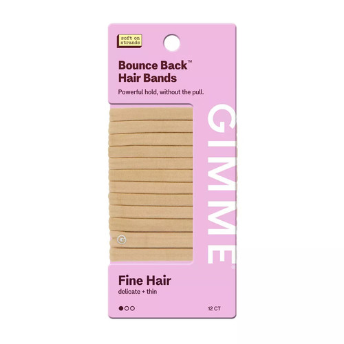 Gimme Bounce Back Hair Bands, Assorted, 12count