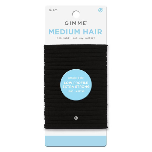 Gimme Medium Hair Firm Hold Tie Bands, Assorted, 20count
