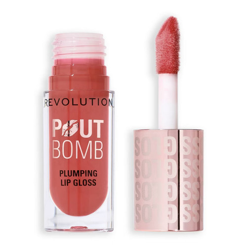 REVOLUTION Pout Bomb Plumping Gloss Melba Warm Peach