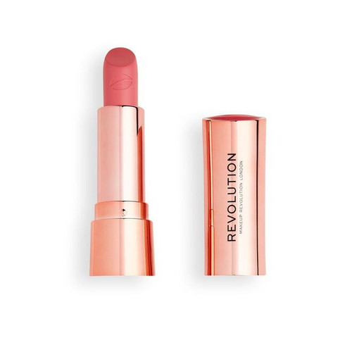 REVOLUTION Satin Kiss Lipstick Cupcake Pink, 0.12 oz
