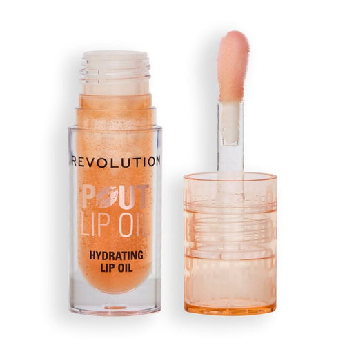 REVOLUTION Pout Lip Oil Honey Shimmer, 0.13 oz