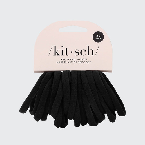 Kitsch Recycled Nylon Hair Elastics, 20count