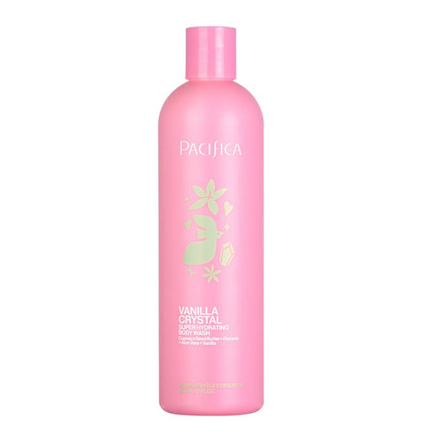 Pacifica Super Hydrating Body Wash Vanilla Crystal, 12oz