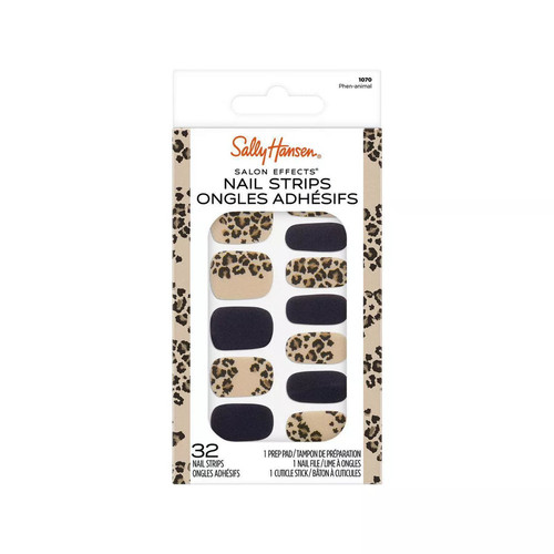 Sally Hansen Salon Effects Nail Strips Nail Polish Phen-animal, 32 count