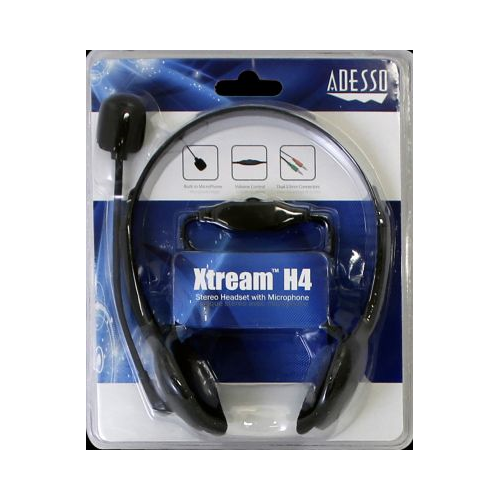 Adesso Xtream H4 Stereo Headset with Microphone Black