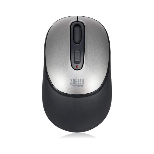 Adesso iMouse A10 Antimicrobial Wireless Mouse Black and Silver
