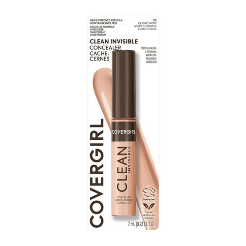 CoverGirl Clean Invisible Concealer, 110 Classic Ivory