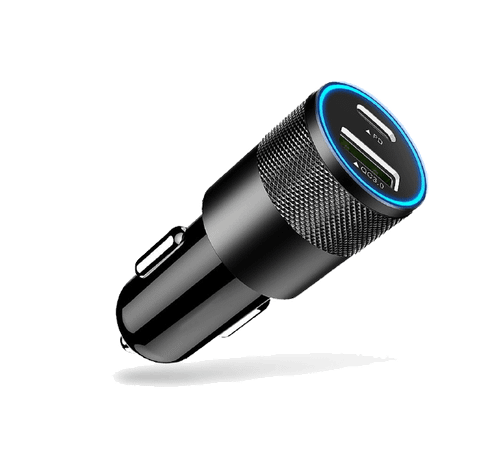 Brooklyn Audio Fast-Charge Dual Output Car Charge Adapter Black