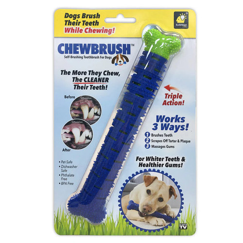 BulbHead Chewbrush Self Brushing Toothbrush for Dogs