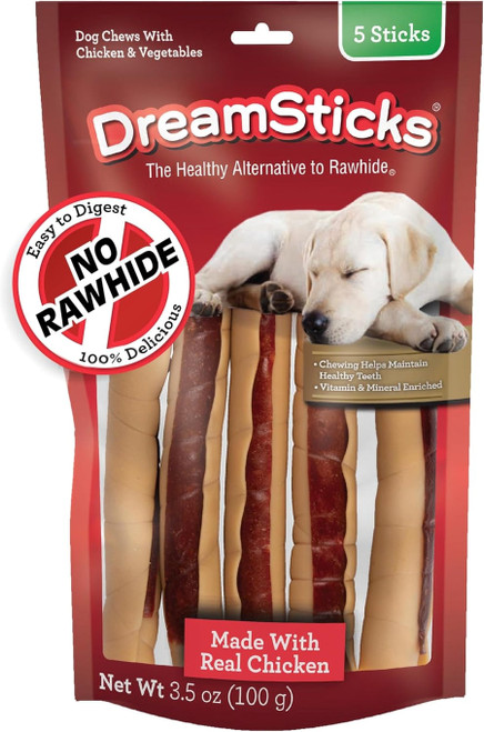 DreamBone DreamSticks Vegetables and Chicken Chews, 5 count