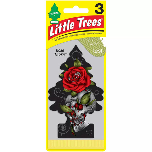 Little Trees Rose Thorn Hanging Air Freshener, 3 ct