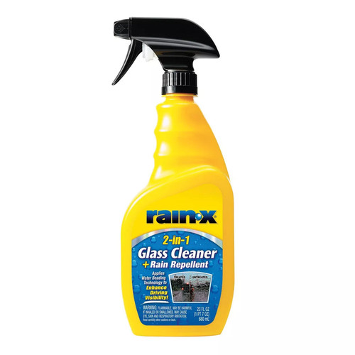 Rain X 2 in 1 Glass Cleaner and Rain Repellent, 23 oz