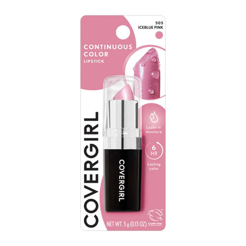 CoverGirl Continuous Color Lipstick, 505 Iceblue Pink