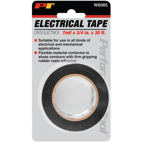 Performance Tool Black Electrical Tape