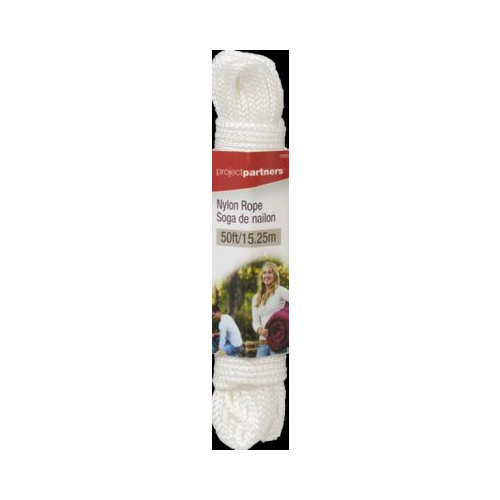 United Marketing White Nylon Rope 50ft