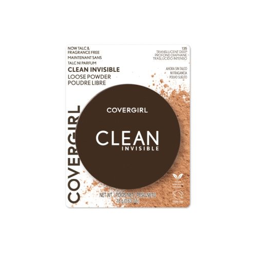 CoverGirl Clean Invisible Loose Powder, 135 Translucent Deep