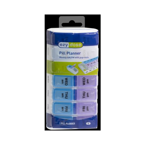 Ezy Dose Travel 7-Day Pill Medicine Vitamin Organizer